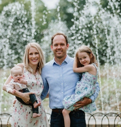 Doctor Glamm her husband and two children